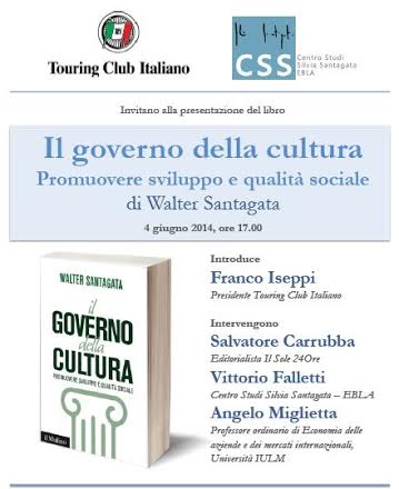 Walter Santagata – Il governo della cultura